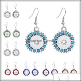 Charm Fashion Crystal 12Mm Snap Earrings Charms Mini Button Drop Earring For Women Diy Accessories Delivery 2021 Jewelry Dhseller2010 Dhprk