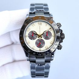 Herrenuhren, automatisch, importiert, mechanisches Uhrwerk, Armbanduhr, Saphir-Armbanduhr, 40 mm, schwarzes Ganzstahlarmband, modische Uhr