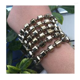 Decorative Figurines Natural Pyrite Bracelet Crystal Precious Stones For Decoration