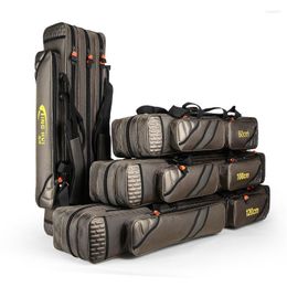 Fishing Accessories Multifunction Portable Bag Canvas 80/90/100/120/125CM Rod 3 Layer 4 Travel Bags Pesca