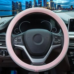 Steering Wheel Covers Rhinestone Cover Car Diamond For Women Girls Durable