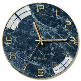 Wall Clocks Nordic Modern Glass Wall Clock Kitchen Creative Wall Watches Home Decor Living Room Silent Clocks Orologio Da Parete Gift FZ729 220909