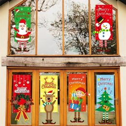Other Event Party Supplies Christmas Toy Door Hanging Flag Merry Decor for Home Ornaments Cristmas Navidad Xmas Gifts Year 220908