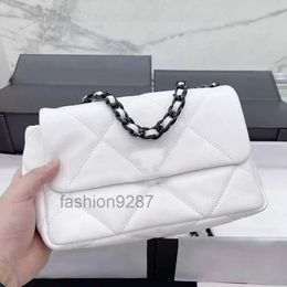 designer bags Ladies 30CM/26CM Glitter Bag Quality Calfskin Coral White Shoulder Bags Ruthenium Metal Chain Classic Handbag Inimitabl