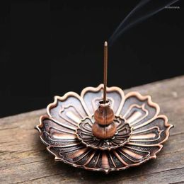 Fragrance Lamps 1pc Sambo Lotus Incense Stick Holder Antique Zen Tea Ceremony Burner