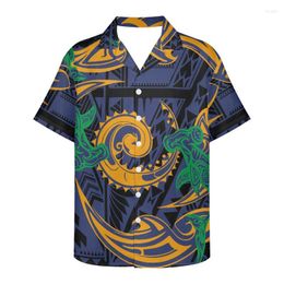 Men's Casual Shirts Men's Cumagical 2022 Wholesale Men T-Shirts Custom Hawaiian Floral Beach Print Male Clothing Plus Size Holiday