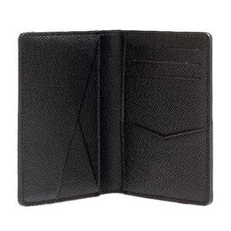 leather organiser bag UK - Shipmet N63143 Pocket Organiser Wallet Mens Genuine Leather Wallets Card holder ID wallet Bi-fold bags High quality Thin Card263W