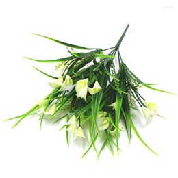 Decorative Flowers 1PCS Artificial Plant Green Plastic Grass Fake Calla For Party Garden Desktop