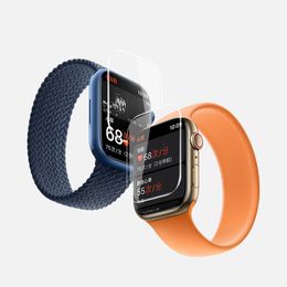 Soft TPU Film for Apple Watch Series 8 SE 2022 41mm 40mm 44mm 45mm 49mm Coverage Screen Protector for iWatch Ultra 8