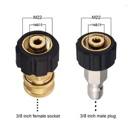 Lance High Pressure Quick Connector Adapter Water Gun Hydraulic Couplers Couplings 3/8 Turn M22 Insert Rod 14/15 General