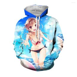 Men's Hoodies Jumeast 3D Printed Cartoon Sexy Anime Girls For Men Autumn Casual Hooded Pullover Spring Fashion Unisex Streetwear Tops