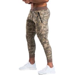 Men's Pants 2019 New Mens Brand Skinny pencil pants Gyms Sweatpants Clothing Cotton Camouflage Trousers Casual Elastic Fit Joggers M-XXL T220909