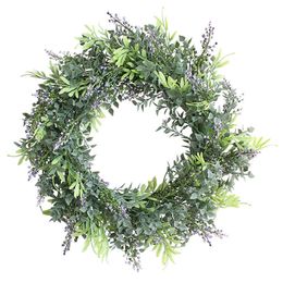 Christmas Decorations Gypsophila Plant Garland Artificial Eucalyptus Wreath Door Wall Ornament Creative Valentine Decor Front Wrea 220909