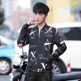 Men's Jackets Arrival Autumn Sweatshirt Fashion Printing Boys Daily Slim Long Sleeve Cardigan Comfortable Men Polyester Clothing