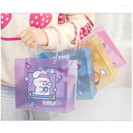 Duffel Bags Women Portable Handbag Cartoon Clear Packaging Bag Large Capacity Gift With Handle Lightweight Shopping