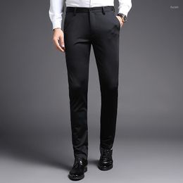 Men's Suits Men's & Blazers Black Dress Pants Comfortable Straight Tube Korean Version Autumn Western-style For Men Business Casual