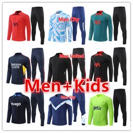 Ajǎx Football Training Tracksuit Soccer Jerseys Set Long Sleeve Jackets Jogging Top and Pants Suit,Casual Personality Soft Breathable,Professional Exercise XL 