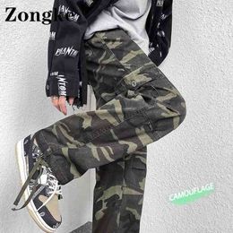 Men's Pants Zongke Camouflage Cargo Pants Men Clothing Streetwear Mens Cargo Pants Camo Japanese Fashion Trousers Men 3XL 2022 New Arrivals T220909