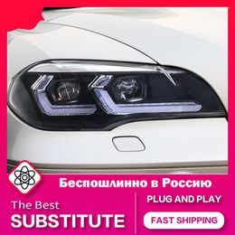 Lighting System Headlights For E70 X5 2007-2013 E71 X6 Head Lamps LED DRL Running Turn Signal Low Beam High Projector Bifocal Lens