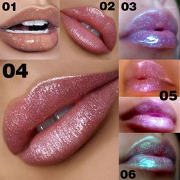 Lip Gloss 6-color Polarized Glaze Chameleon Bright Pearly Moisturizing Magenta Lip-Gloss Wholesale Lipgloss