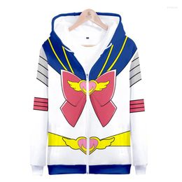 Men's Hoodies Men's & Sweatshirts Lovely Role Suit Tracksuit Zipper Cosplay Women's Long Sleeve Hooded Sweatshirt Character