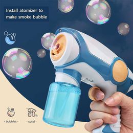 Summer Smoke Magic Bubble Machine Electric Automatic Blower Maker Gun Kids Outdoor Toys Birthday Gift