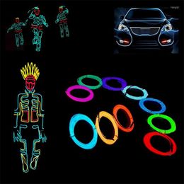 Strings Dozzlor 7 Colors 1M Light String Car Decoration Cold Strip DIY Luminous Clothing Shoes Home