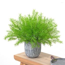 Decorative Flowers Home Furnishings Artificial Asparagus Fern Grass High Quality Shrub Flower Office Green Plastic Plant