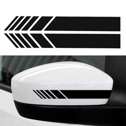 10pcs Personalized Rearview Mirror KK Cover Scratches Pvc 14cm X 3cm Car Decal Car Sticker