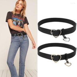 Belts Fashion Women Heart-shaped Thin Sweetheart Buckle With Adjustable Ladies Cute High Quality Punk