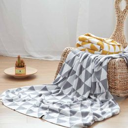 Blankets Simple Geometric Home Warm Blanket Kid Student Bedspread Bedding Sheet Couch Armchair Plaid On The Sofa
