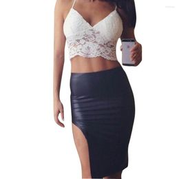 Women's Tanks Summer Lace Top Camis Black White Slip Tank Tops Sexy Strap Backless Chiffon Shirt Sleeveless V Neck See Through Camisole