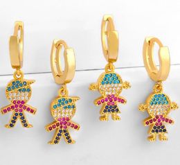 Jewelry Earrings Cubic Zirconia boy girl gold color CZ Crystal Ear Clips No Pierced earrings for women Jewellery 23gaz