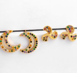 Jewelry Earrings Cubic Zirconia moon windmill gold color CZ Crystal Ear Clips No Pierced earrings for women Jewellery qa4h