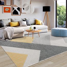 Carpets Nordic Ins For Living Room Concise Geometric Carpet Bedroom Home Area Rugs Thick Polypropylene Sofa Coffee Table Mat