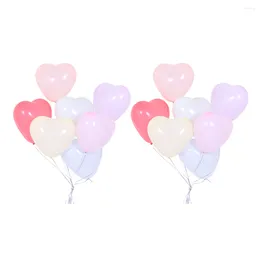 Party Decoration Balloons Wedding Birthday Latex Heart Day Balloon Ballons Valentines Decorations Decor Valentine Shape Rubber For Gold