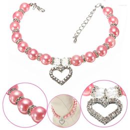 Dog Collars Fashion Pet Coller Cat Pearl Necklace Dogs Accessoires Collar Puppy Accessories Chihuahua Accesorios