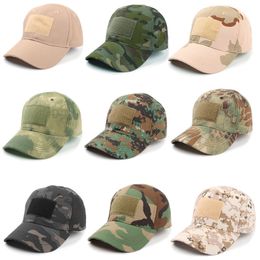 2022 new camouflage duck tongue tactical hat men's outdoor black personality fishing Velcro baseball cap