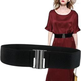 Belts Fashion Women Girdle Design Wide Waist Waistband Ladies Elastic Buckle Belt For Lady Dress Corset Ceinturon De Dames