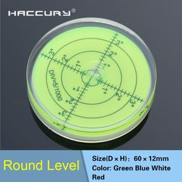 10pcs/lot HACCURY Level Measurement Instrument Round Level Bubble 60x12mm