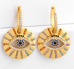Jewellery Earrings Cubic Zirconia eye gold Colour CZ Crystal Ear Clips No Pierced earrings for women Jewellery g87t6