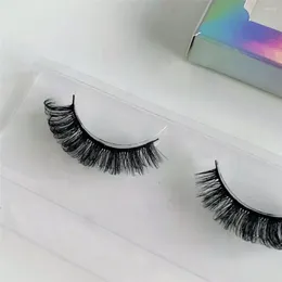 False Eyelashes Lashes D Curl Russian Volumes Mink 3D Strip Reusable Fluffy Extensions