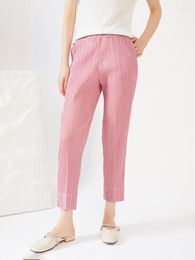 Women's Pants Women's & Capris Miyake Pleated 2022 Spring Summer Casual Long Korean Style Women Clothes Designer Pencil