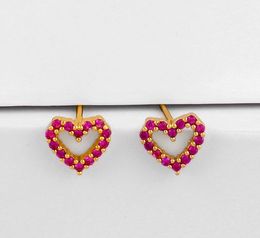 Jewellery Earrings Cubic Zirconia heart coconut tree gold Colour CZ Crystal Ear Clips No Pierced earrings for women Jewellery 34j