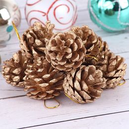 Decorative Flowers Wreath For Cemetery Christmas Decorations Pinecone Dried Tree Decoration Pendant DIY Small