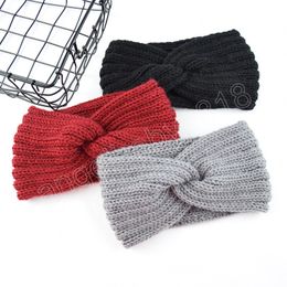 Female Weaving Cross Handmade DIY Hairband Warm Hair Jewellery Woollen Hairband Ear Protector Ladies Hand Braided Headband