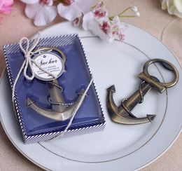 200pcs Novelty Wedding Favours and gifts Anchor Bottle opener Love party decoration Novelty Guests gift box Presents