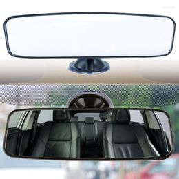 Interior Accessories Car Suction Cup Rearview Mirror 360 Rotation Wide-angle Flat Adjustable Auto Rear TPU Sucker 240X65mm
