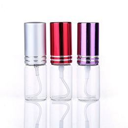Perfume Bottle 20pcslot 5ml 10ml Travel Portable Spray s sample empty containers atomizer Mini refillable bottles 220909