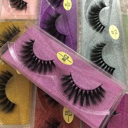 False Eyelashes Wholesale Lashes 50Pairs 3D Mink In Bulk Natural Hand Made Makeup Eye